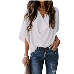 Elegant White Women's Blouse